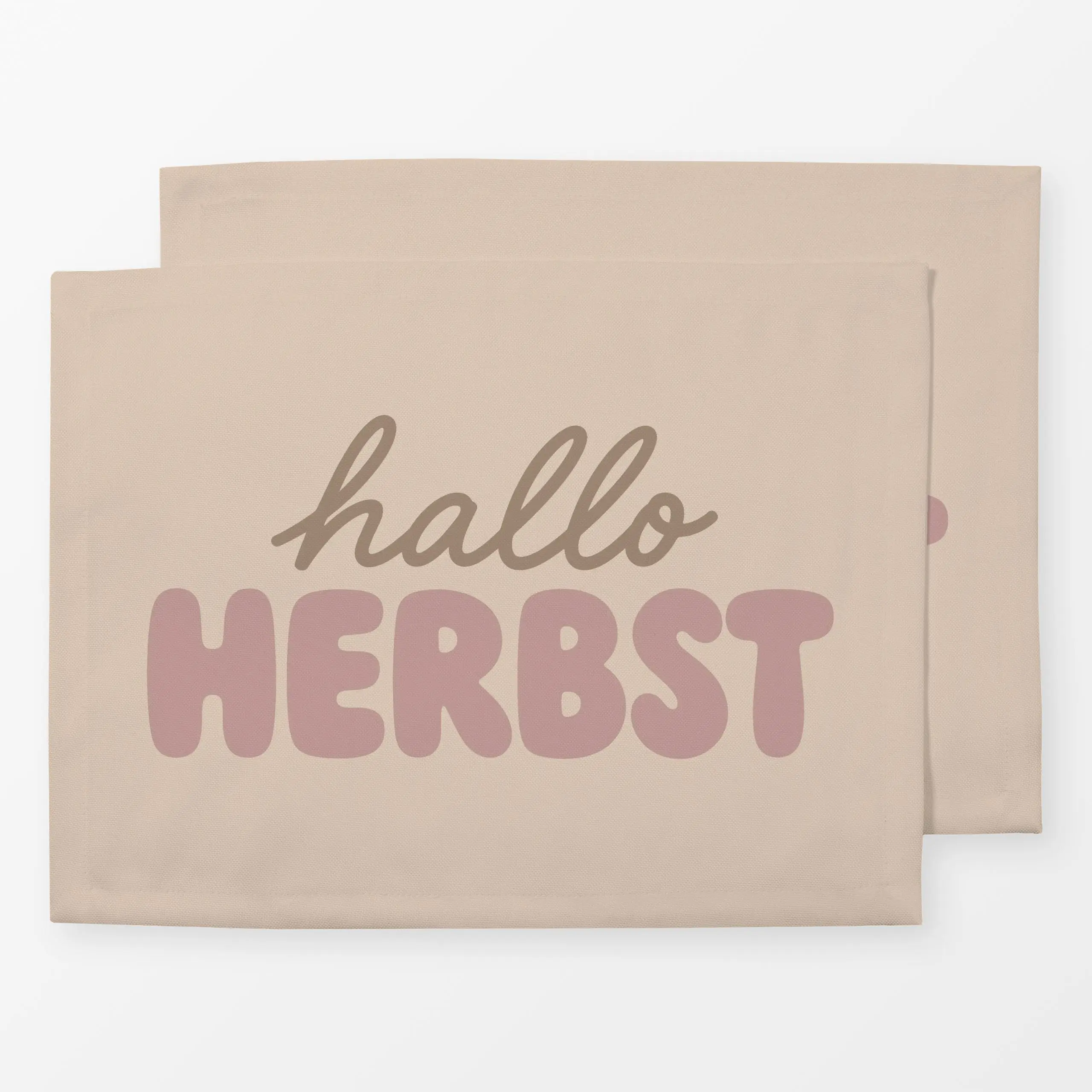 Tischset Hallo Herbst - Herbst, Sprüche & Schriftzüge - von „Studio Kesse"; Herbst, Herbstdeko, herbstlich, fall, Herbststim...