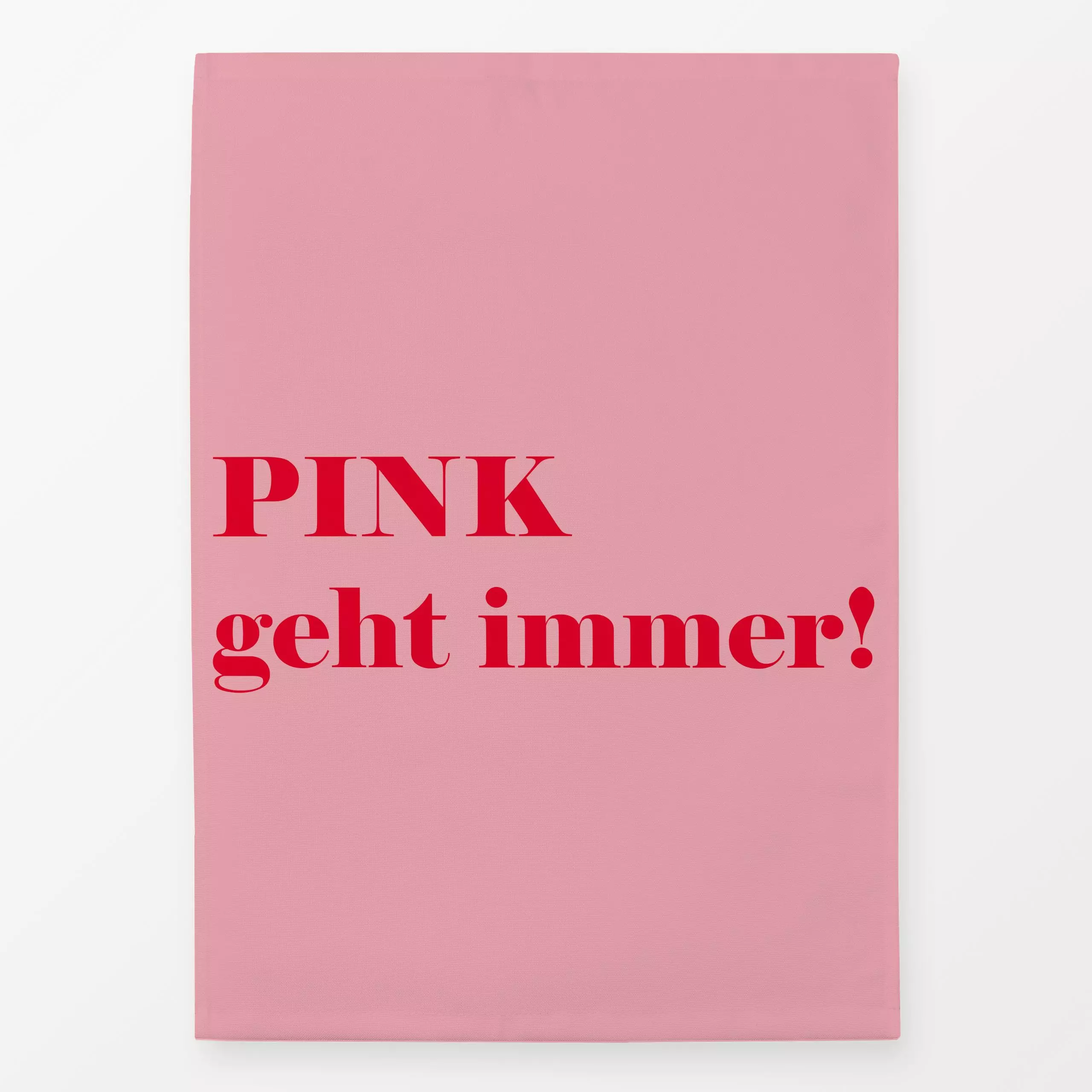 Geschirrtücher Pink geht immer - Text - Liebe, Romantik & Pride, Sommer, Sprüche & Schriftzüge - von „Uta Naumann"; boho, Re...