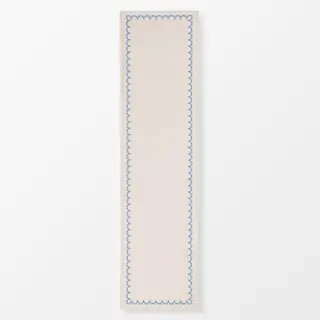 Tischläufer Scandi Folk Blumen Blau