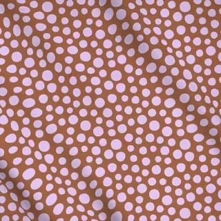 Meterware Happy Dots brown lilac