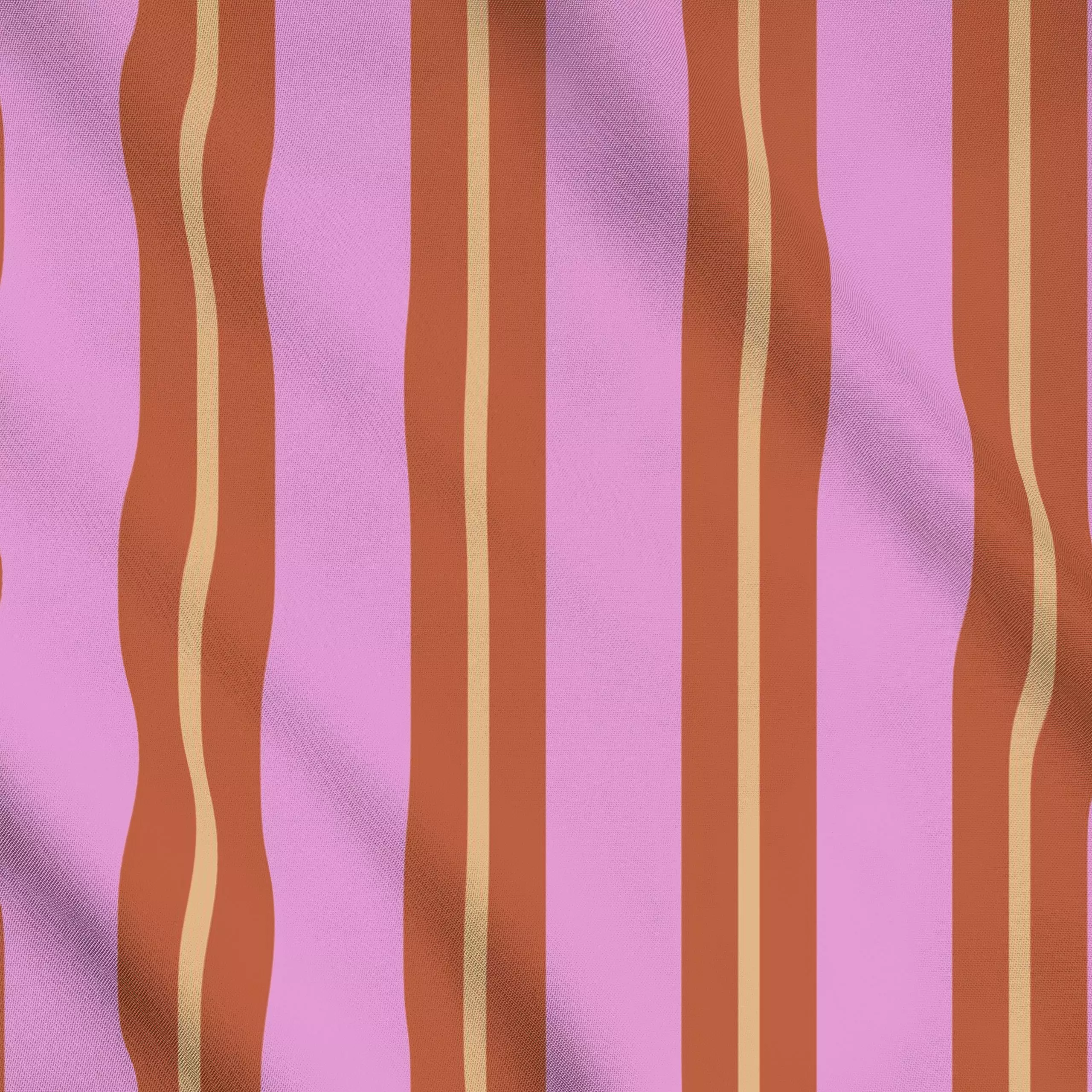 Meterware Retro Stripes Pink, gemustert, von Studio ROSAGRAU
