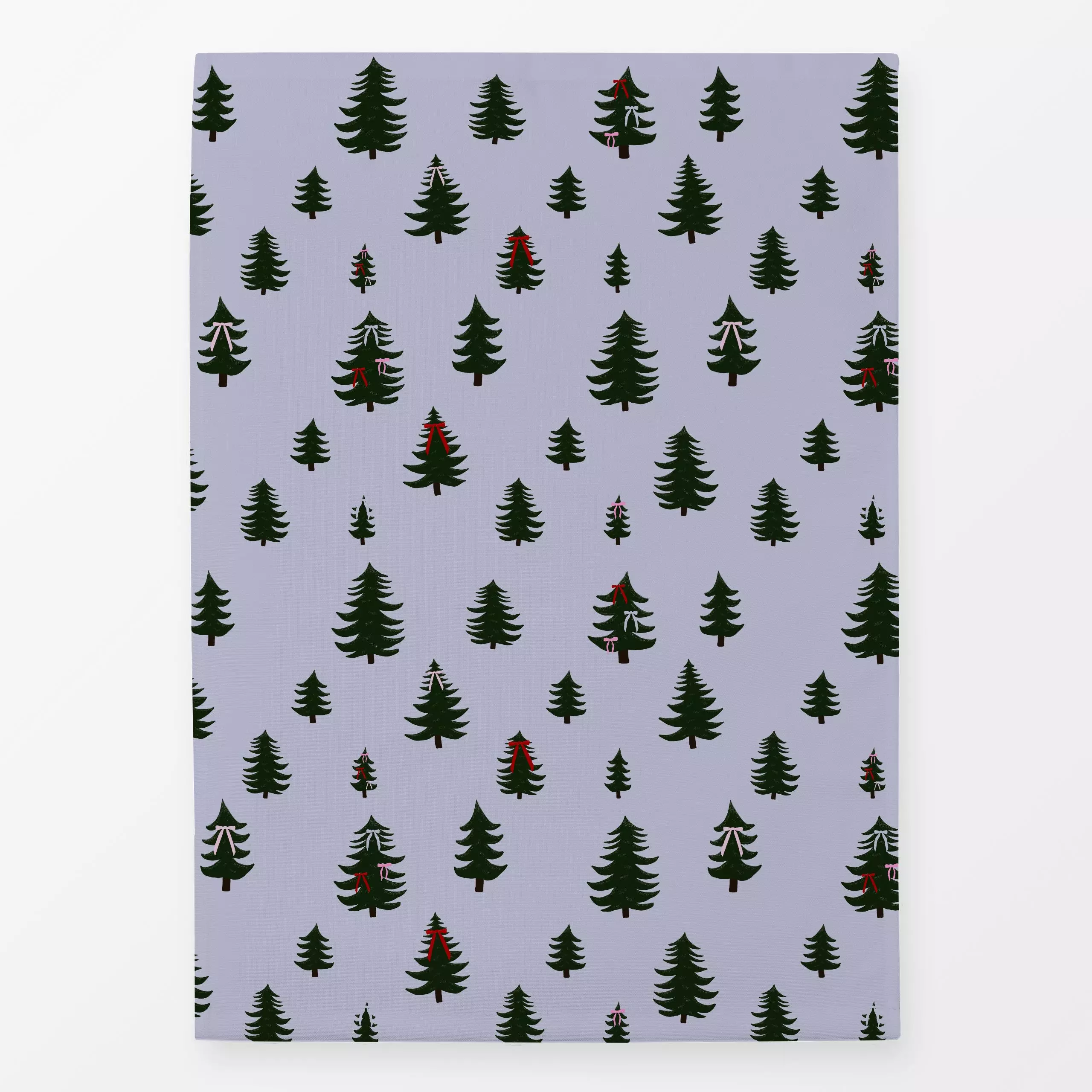 Geschirrtücher Tannenbäume Blau Grün - Weihnachten, Winter - von „Sophie Augustin Illustration"; Tannenbaum, Weihnachtsbaum,...
