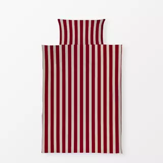 Bettwäsche Bold Stripes berry red