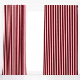 Dekovorhang Bold Stripes berry red