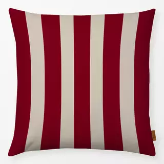 Kissen Bold Stripes berry red