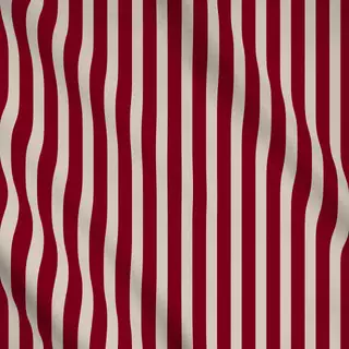 Meterware Bold Stripes berry red