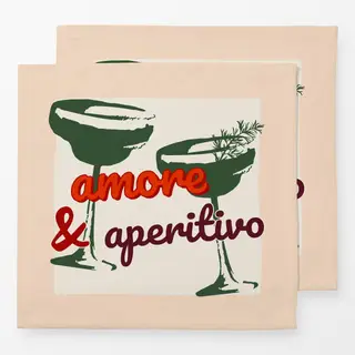 Servietten Amore & Aperitivo