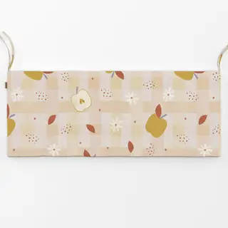 Bankauflage Apfel-Picknick Muster