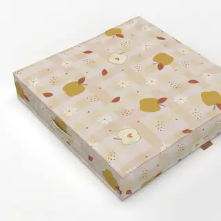 Bodenkissen Apfel-Picknick Muster