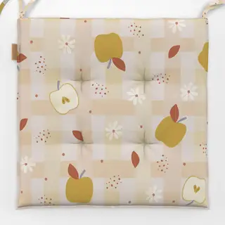 Sitzkissen Apfel-Picknick Muster