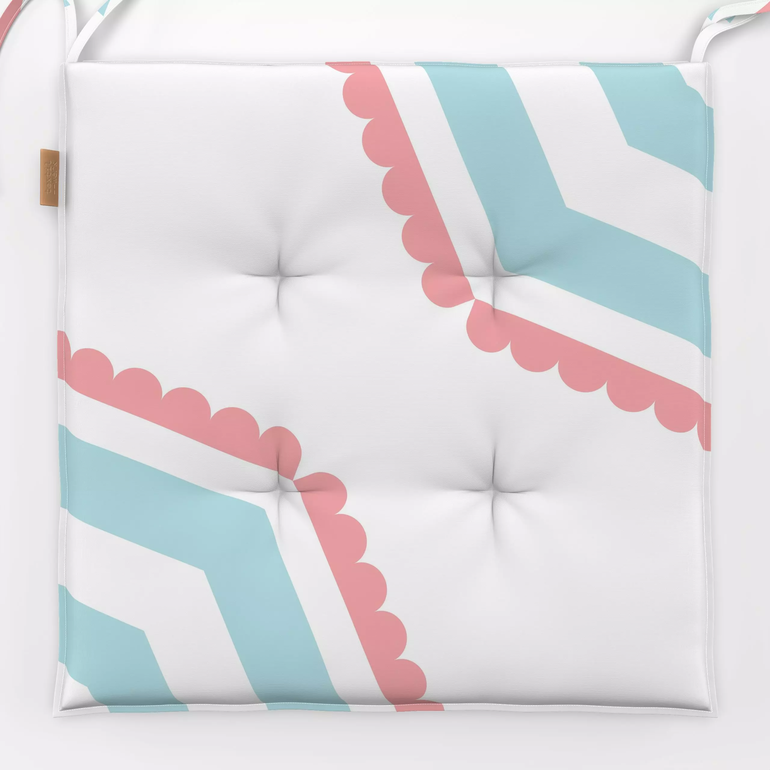 Sitzkissen Vintage Unterm Sonnenschirm - Sommer, Symbole & Muster, Retro & Vintage - von „Jana Moßmann"; Retro, Strand, Somm...