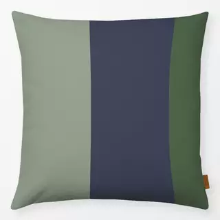 Kissen Herbstzauber Streifen - grün