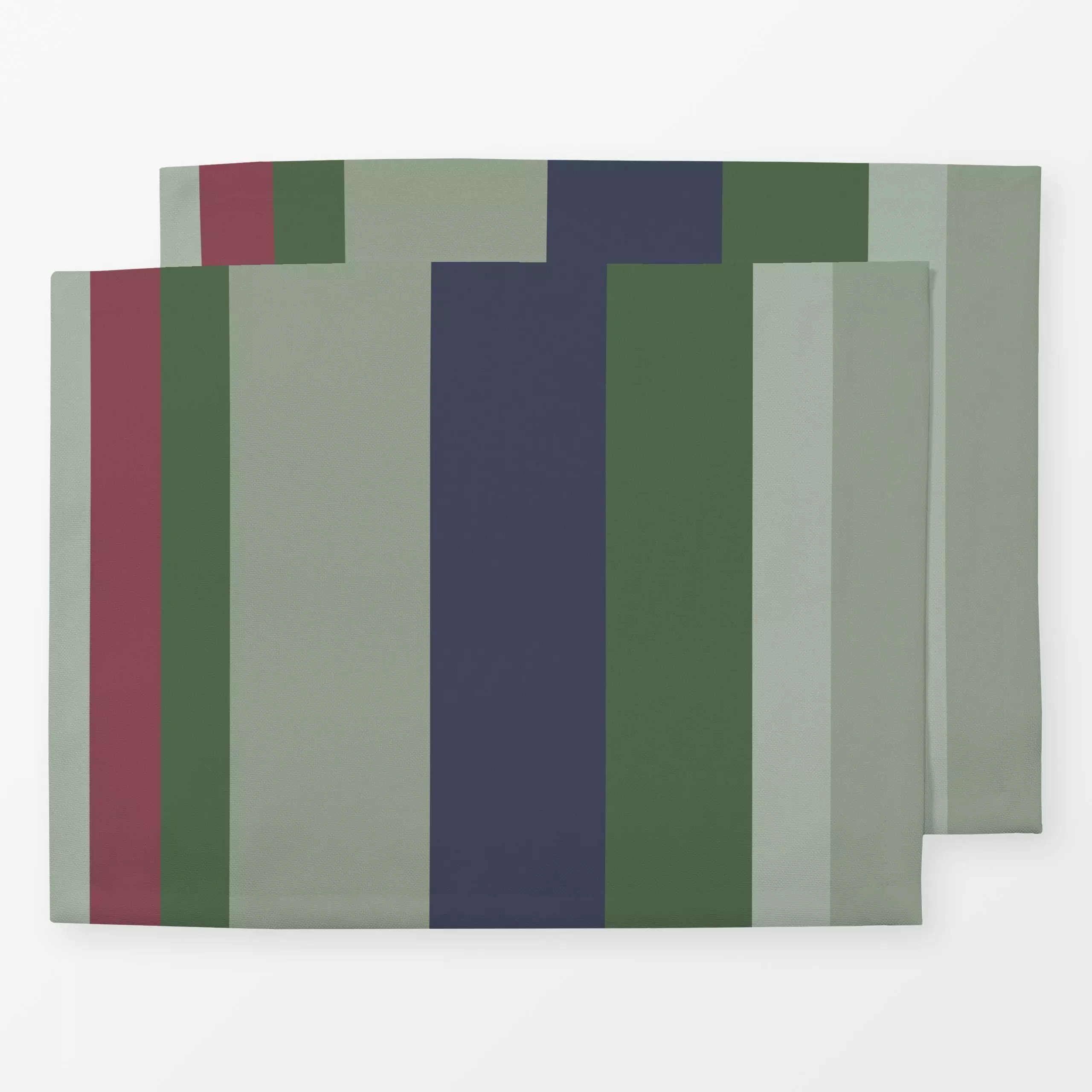 Tischset Herbstzauber Streifen - grün - Herbst, Symbole & Muster - von „Heyduda"; Streifen, Winter, Herbst, herbstlich, vate...