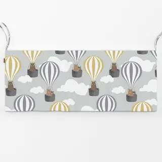 Bankauflage Bären im Heißluftballon – Grün