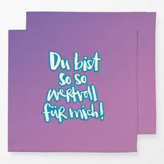 Servietten Wertvoll 2