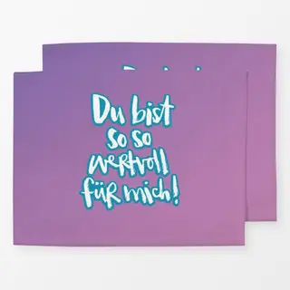 Tischset Wertvoll 2