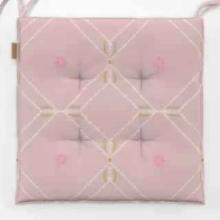 Sitzkissen Diamond Floral Tile rosa