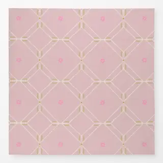 Tischdecke Diamond Floral Tile rosa