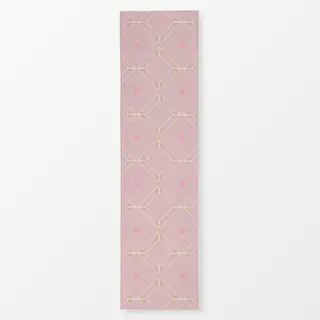 Tischläufer Diamond Floral Tile rosa