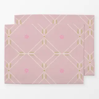 Tischset Diamond Floral Tile rosa