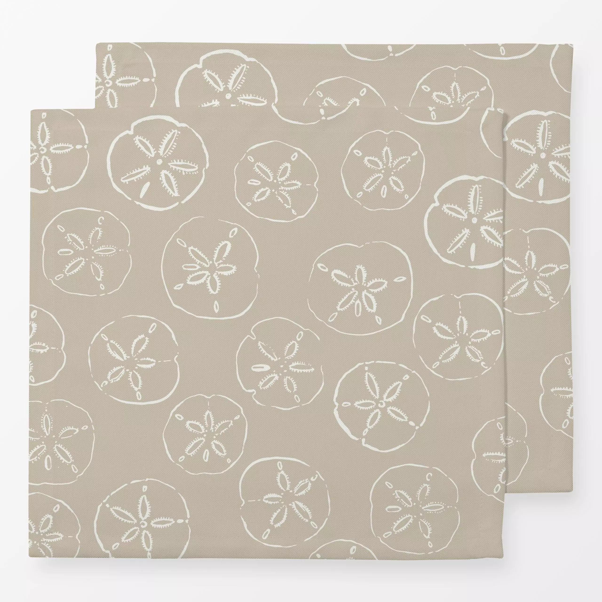 Servietten Sanddollar sand - Herbst, Natur & Landschaft, Sommer - von „Katrin Graff"; Strand, Sand, Sterne, Beach, Summerfee...