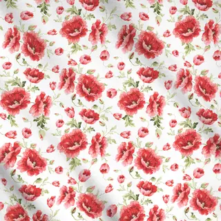 Meterware Klassische Vintage Streublumen