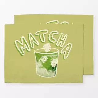 Tischset Matcha grün
