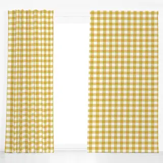Dekovorhang Gingham Amber Haze