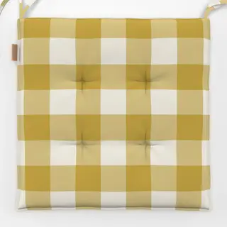 Sitzkissen Gingham Amber Haze