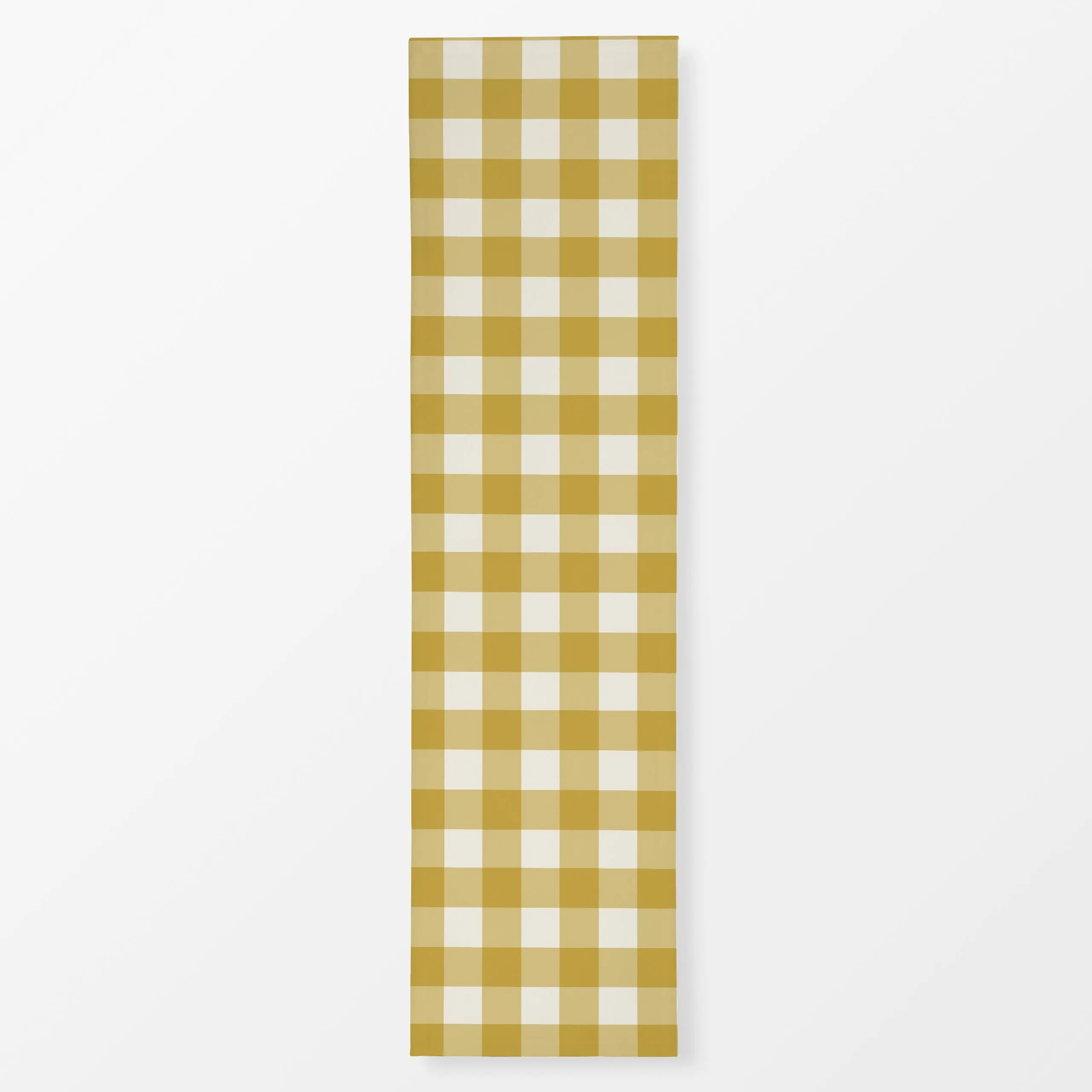 Tischläufer Gingham Amber Haze, gemustert, von Anna Petersen