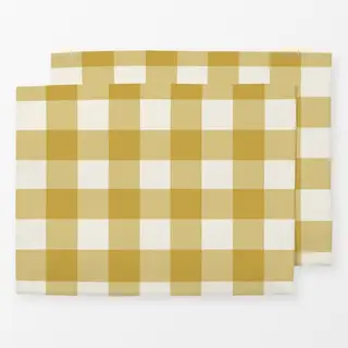 Tischset Gingham Amber Haze