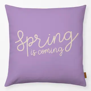 Kissen Spring is coming lila