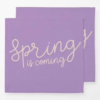 Servietten Spring is coming lila