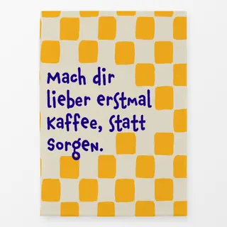 Geschirrtücher erstmal-Kaffee-gelb