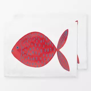 Tischset Roter Fisch 2