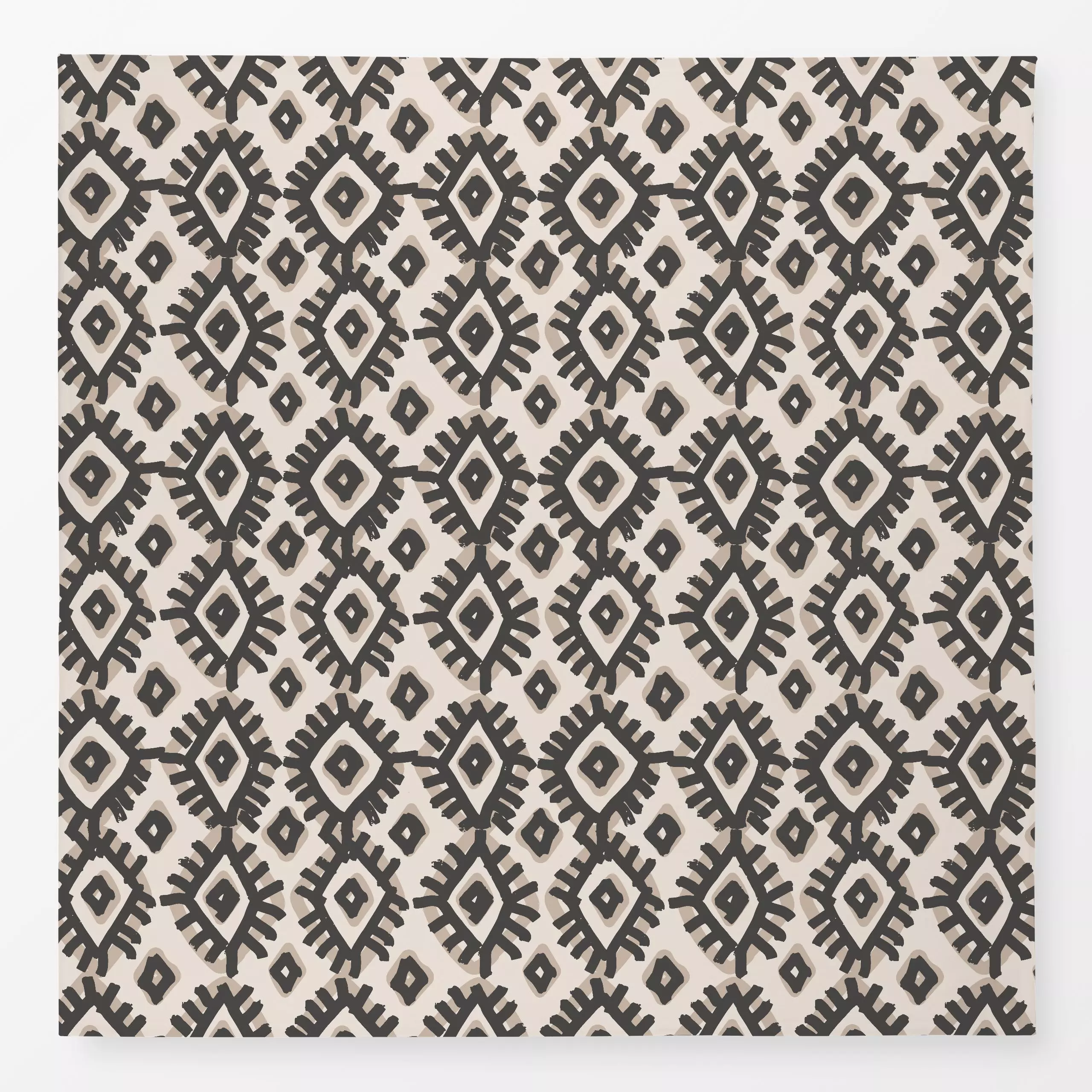 Tischdecke Summer Allover grey, gemustert, Sommer, von Kruth Design