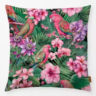 Kissen Pink Parrots Paradise