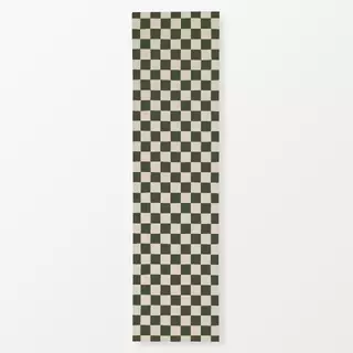 Tischläufer Chess Pattern green beige