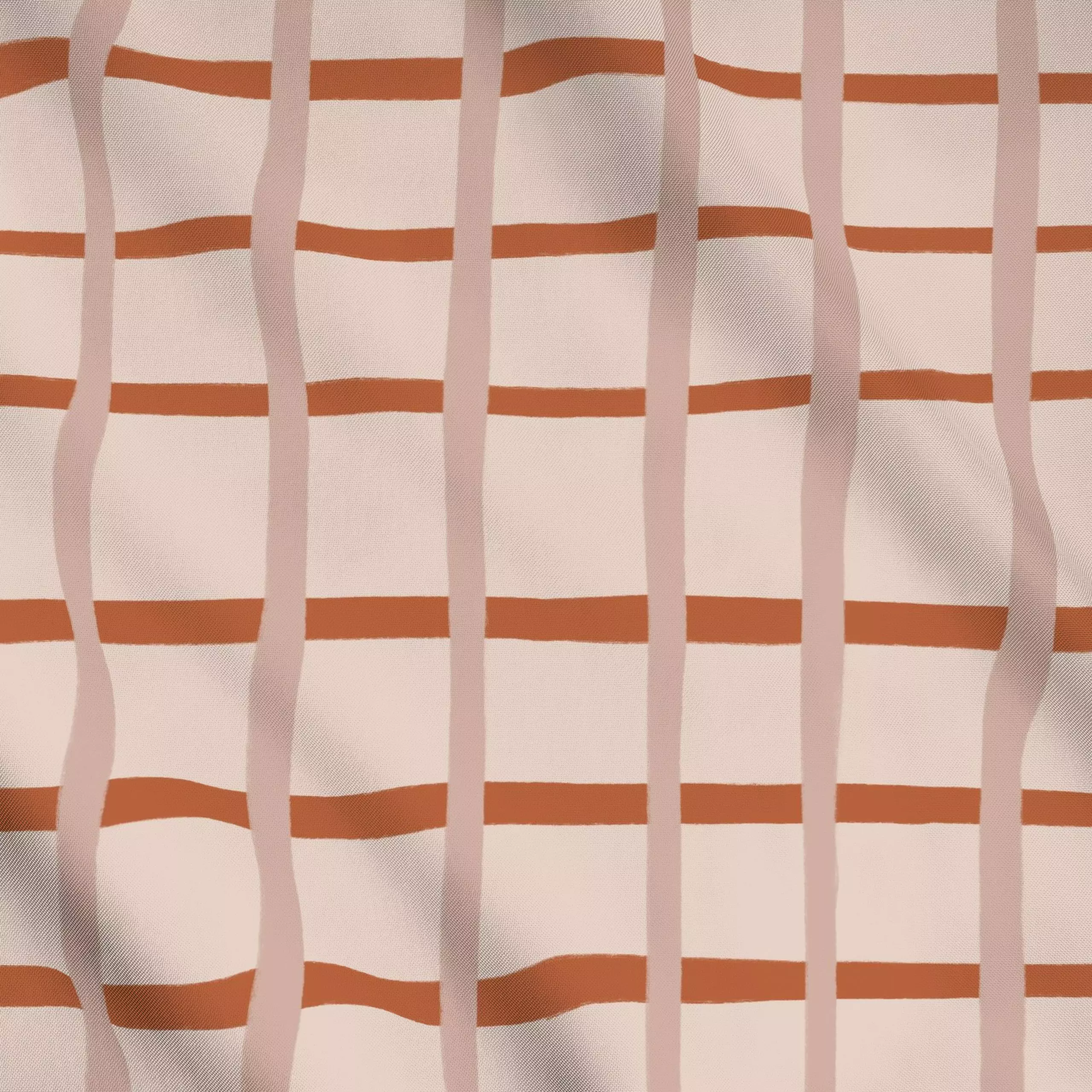 Meterware Terracotta Stripes, gemustert, von Menina Lisboa