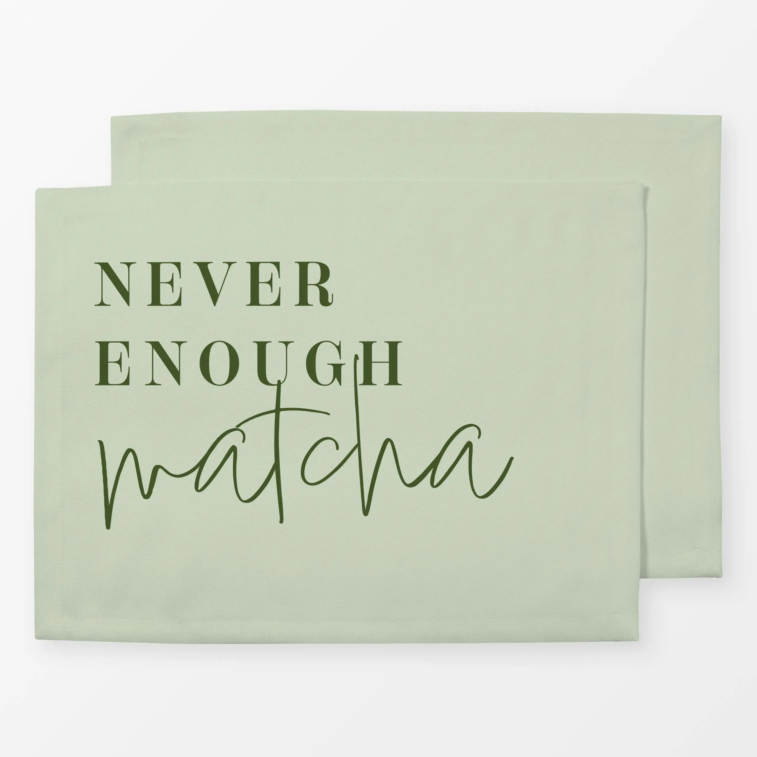 Tischset Never Enough Matcha, Essen & Trinken, von Barlena