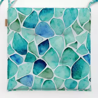 Sitzkissen Sea Glass blue green