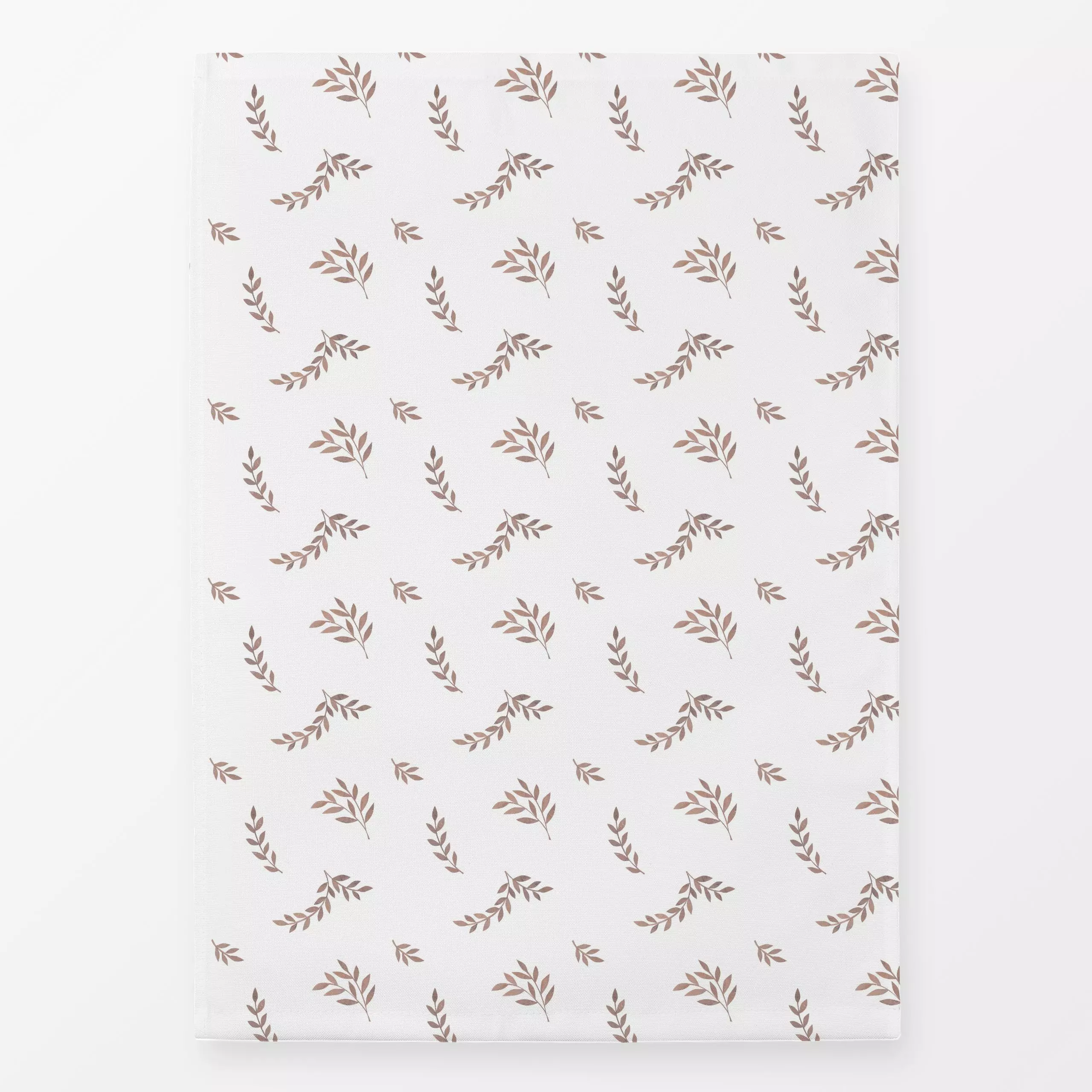 Geschirrtücher Muster Herbstzweige - Herbst, Symbole & Muster - von „Kerstin Ax"; Muster, Blätter, floral, Herbst, Weiss, br...