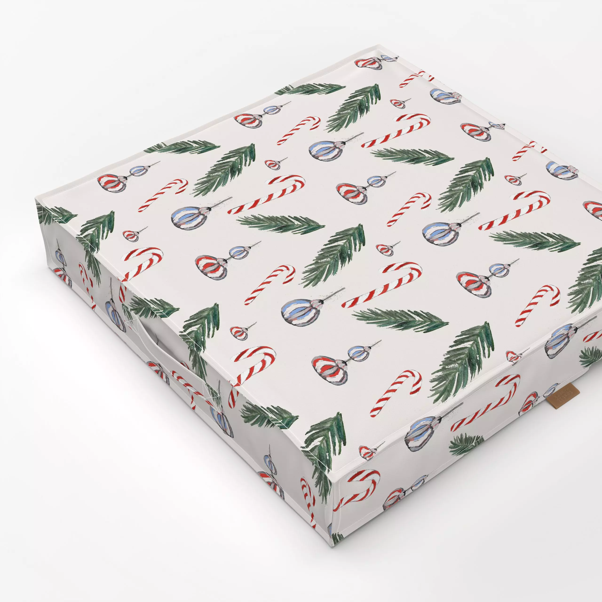 Bodenkissen Weihnachten Klassisch - Weihnachten, Anlässe - von „Miriam Dück"; Aquarell, Merry Christmas, Weihnachten, modern...