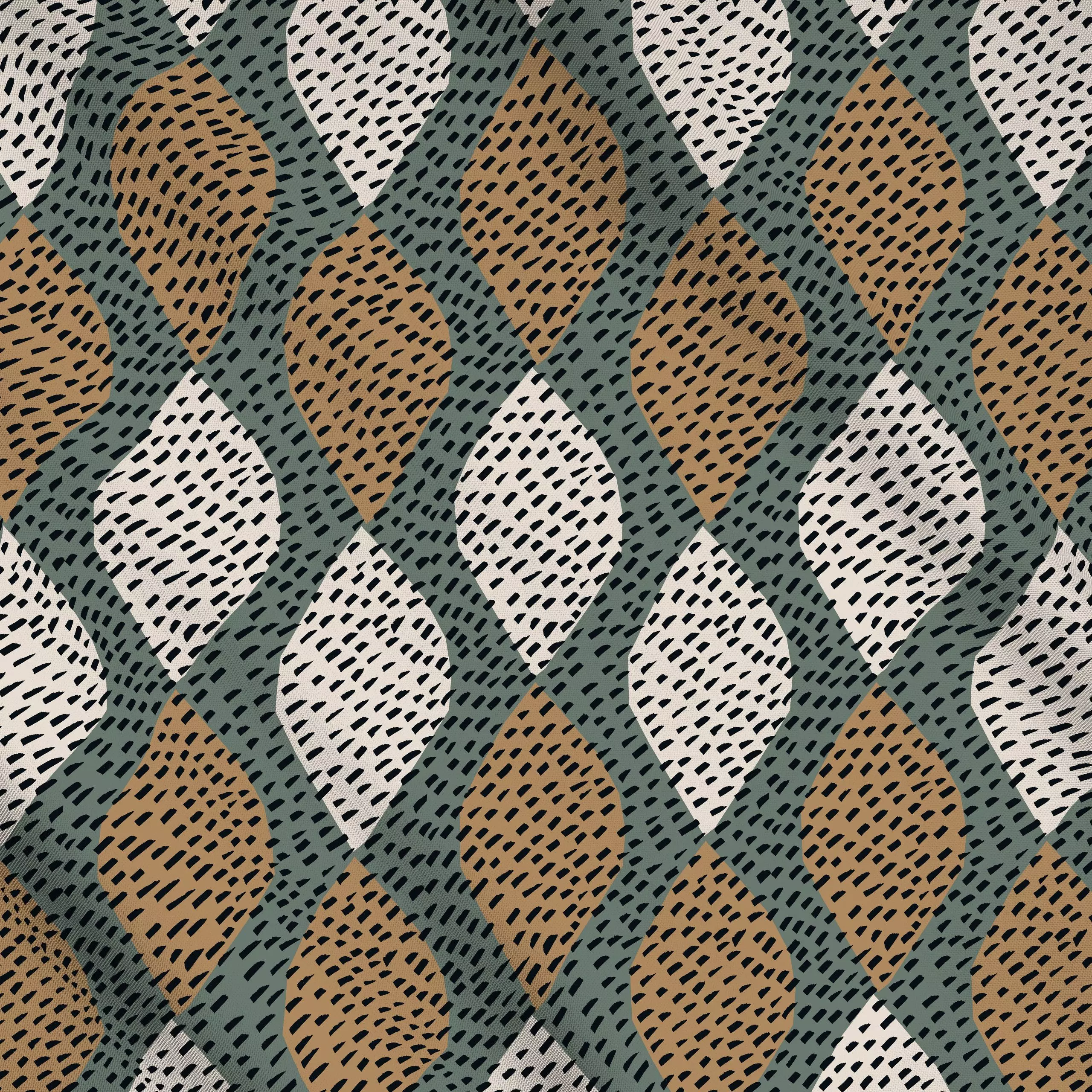 Meterware Boho Eye - Herbst, Symbole & Muster - von „Julia Schumacher"; boho, Gardinen, Kissen, Striche, boho, Auge, diagona...