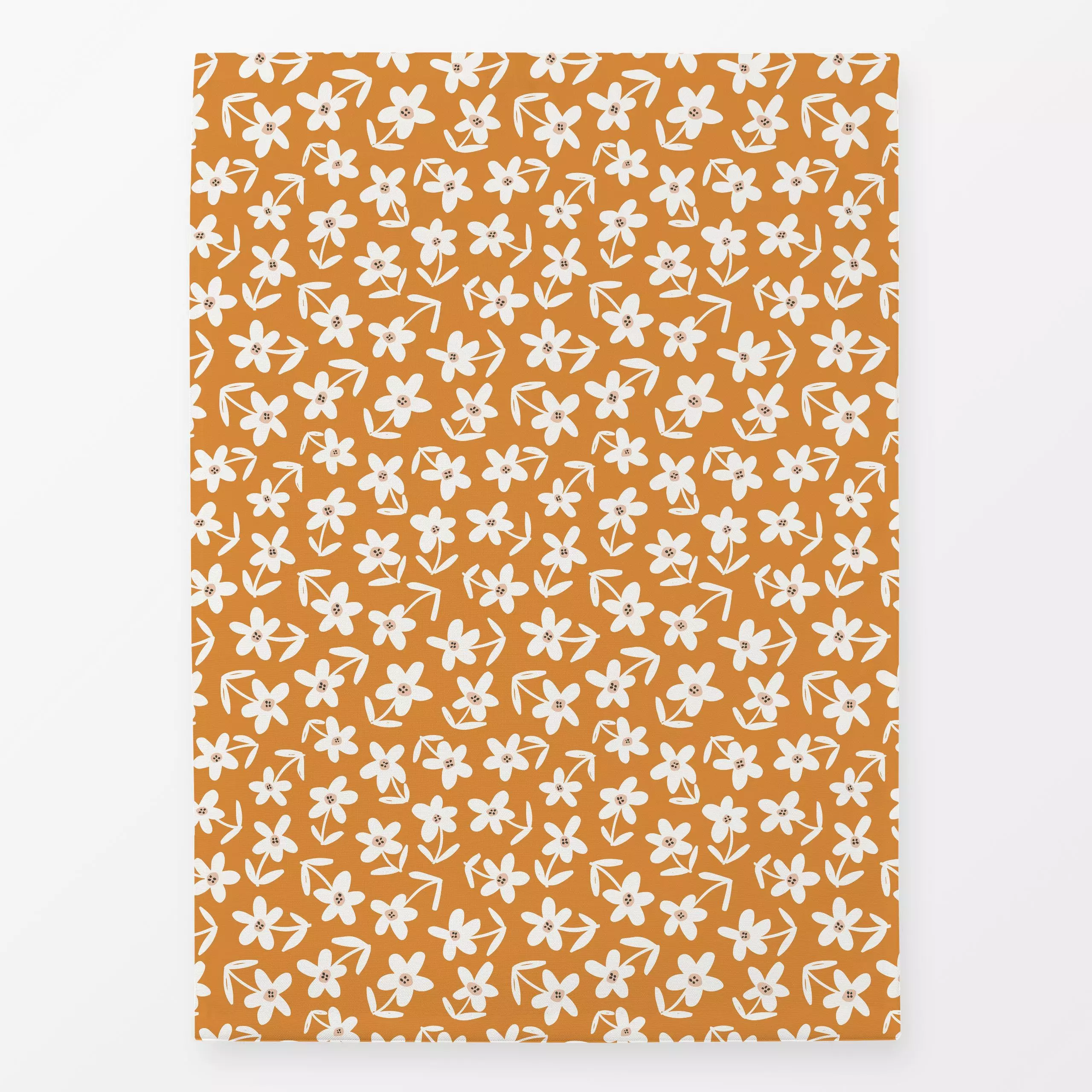 Geschirrtücher Suzy Orange - Blumen & Florales - von „Kathrin Woo"; boho, Hygge, modern, floral, Blumenmuster, Dekokissen, k...