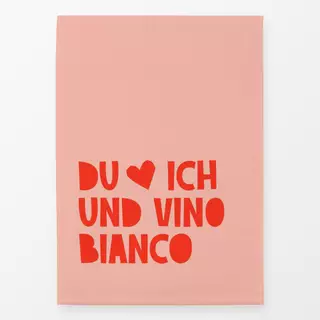 Geschirrtuch Du & ich & Vino Bianco