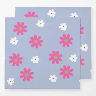 Servietten Blumenwiese Blau