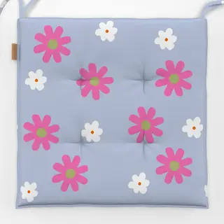 Sitzkissen Blumenwiese Blau