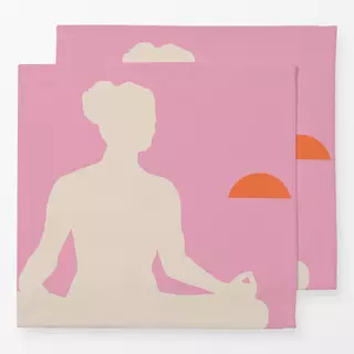 Servietten Me time rosa Meditation