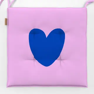 Sitzkissen Birthday Blue Heart